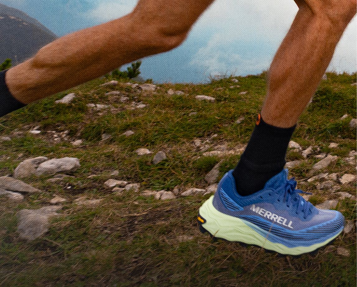 Running over hills.